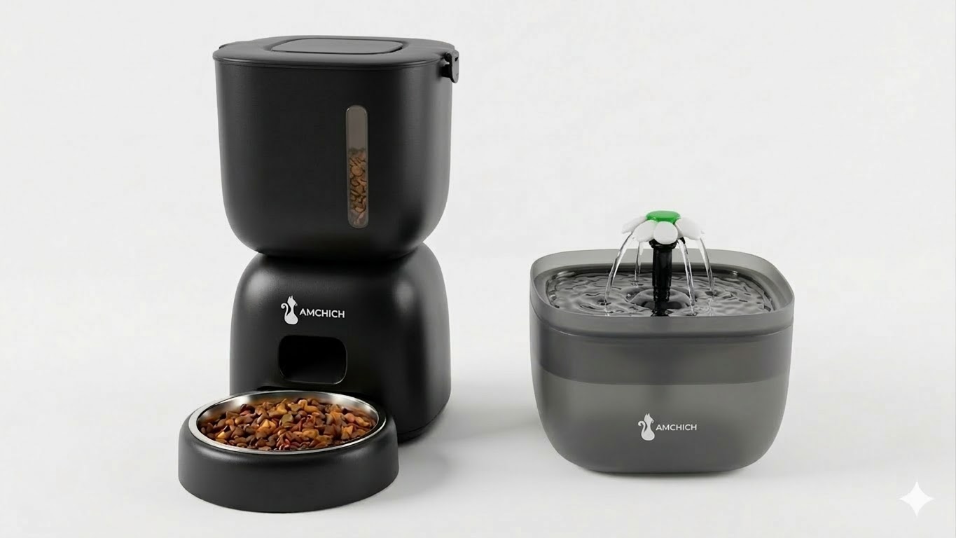 Amchich smart_feeder_black